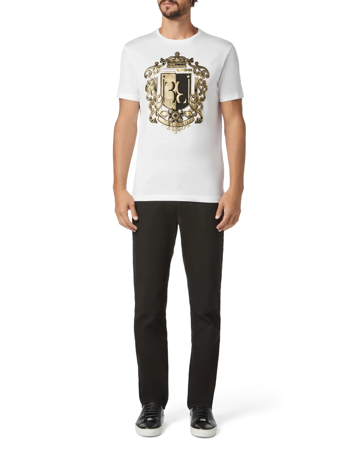 T-shirt Round Neck SS Baroque, цвет: Белый