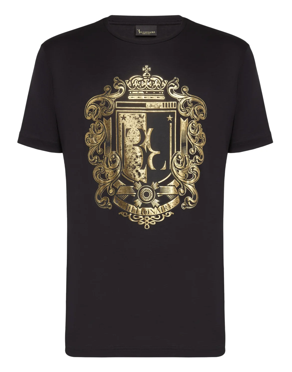 T-shirt Round Neck SS Baroque, цвет: Черный