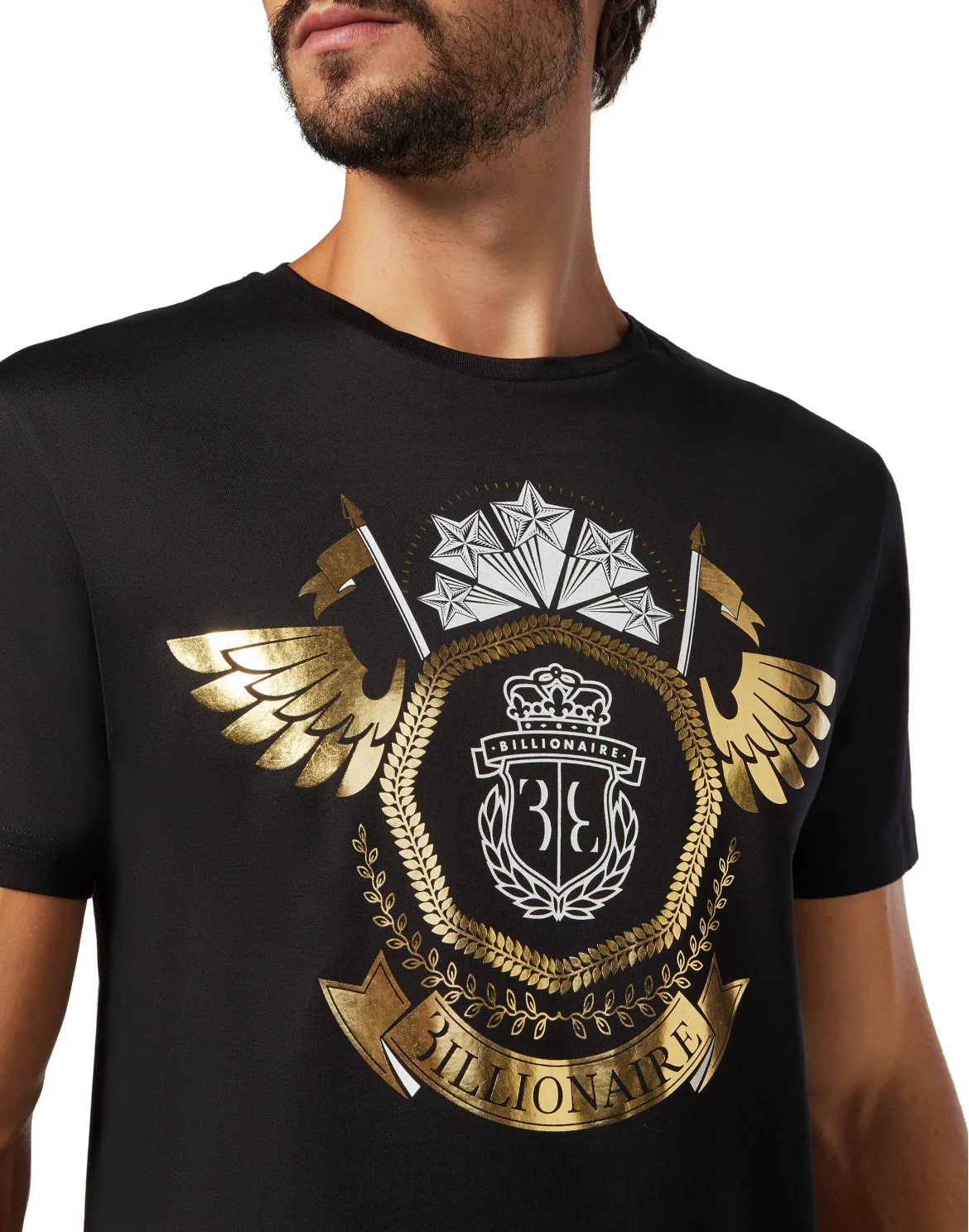 T-shirt Round Neck SS Crest, цвет: Черный