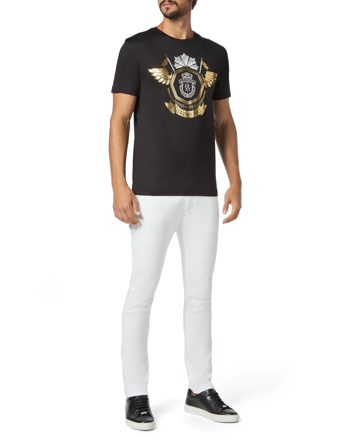 T-shirt Round Neck SS Crest, цвет: Черный
