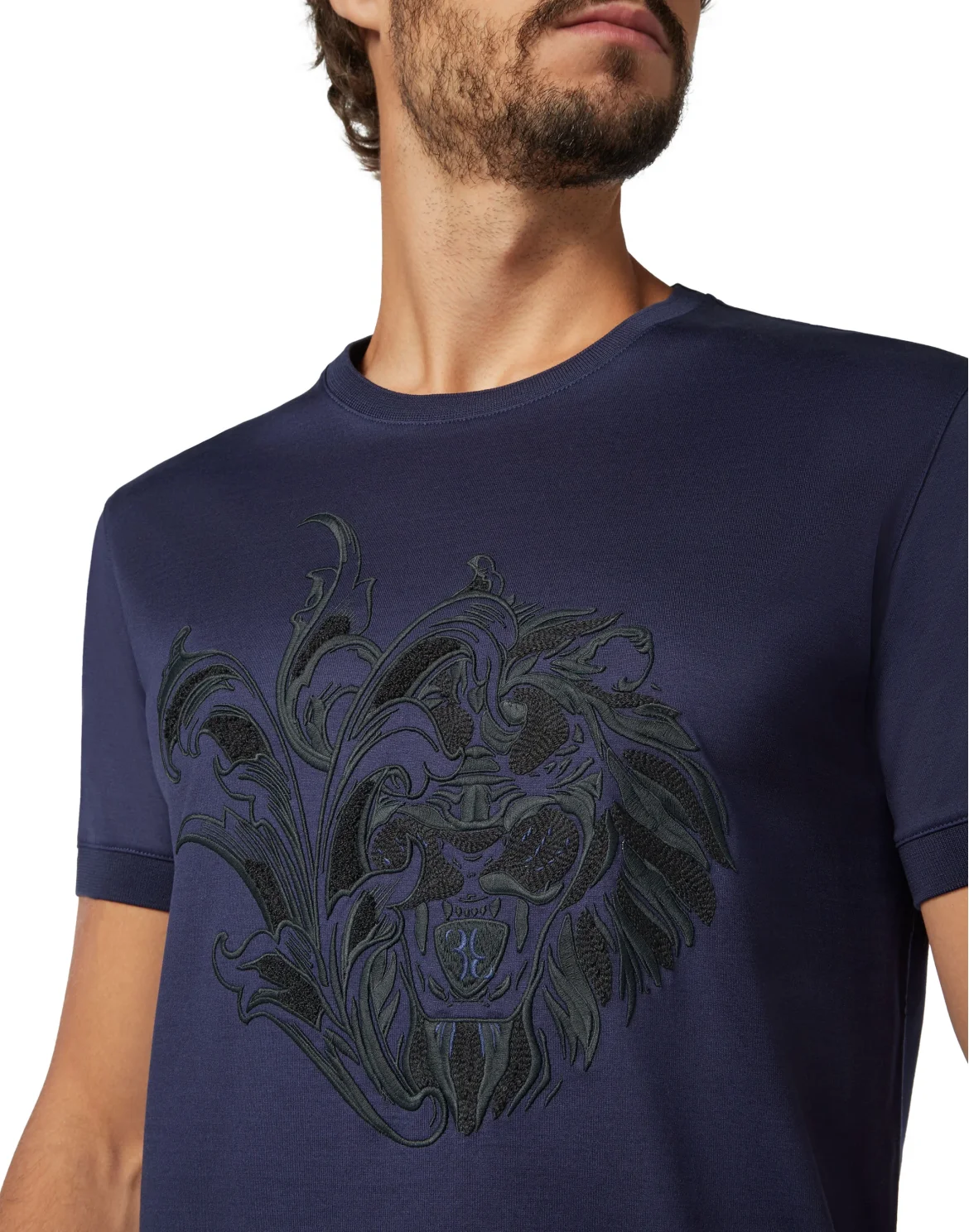 T-shirt Round Neck SS Lion, цвет: Синий