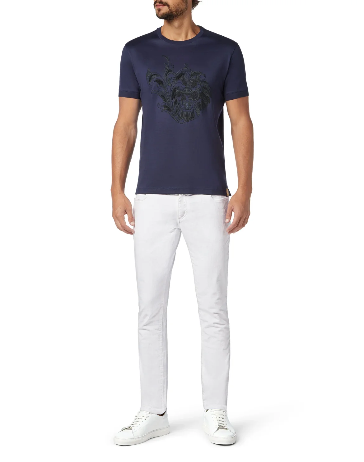 T-shirt Round Neck SS Lion, цвет: Синий