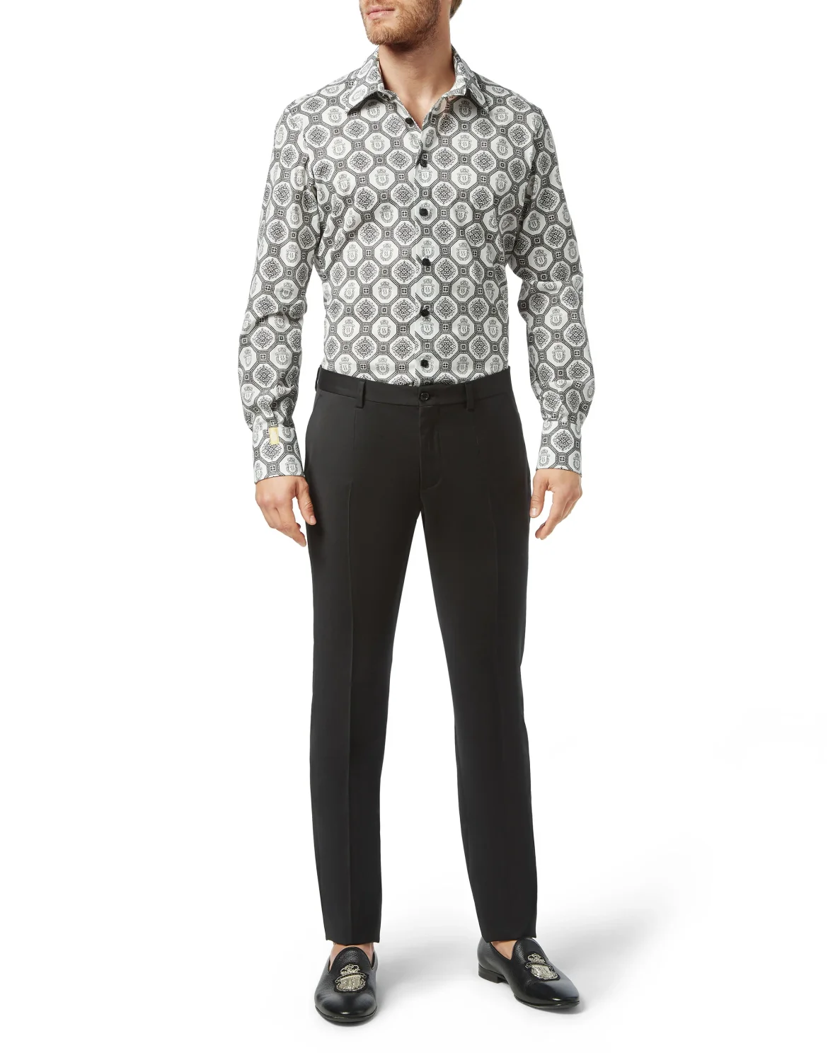 Shirt Silver Cut LS Paisley, цвет: Белый