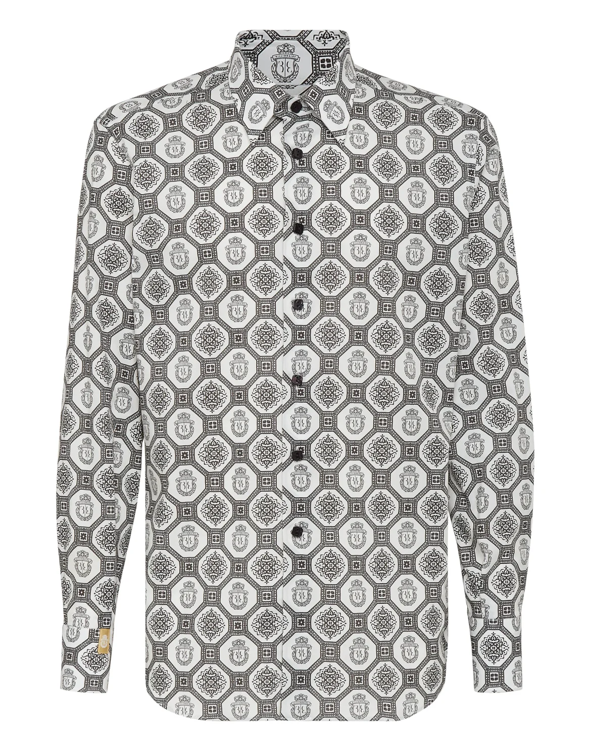 Shirt Silver Cut LS Paisley, цвет: Белый