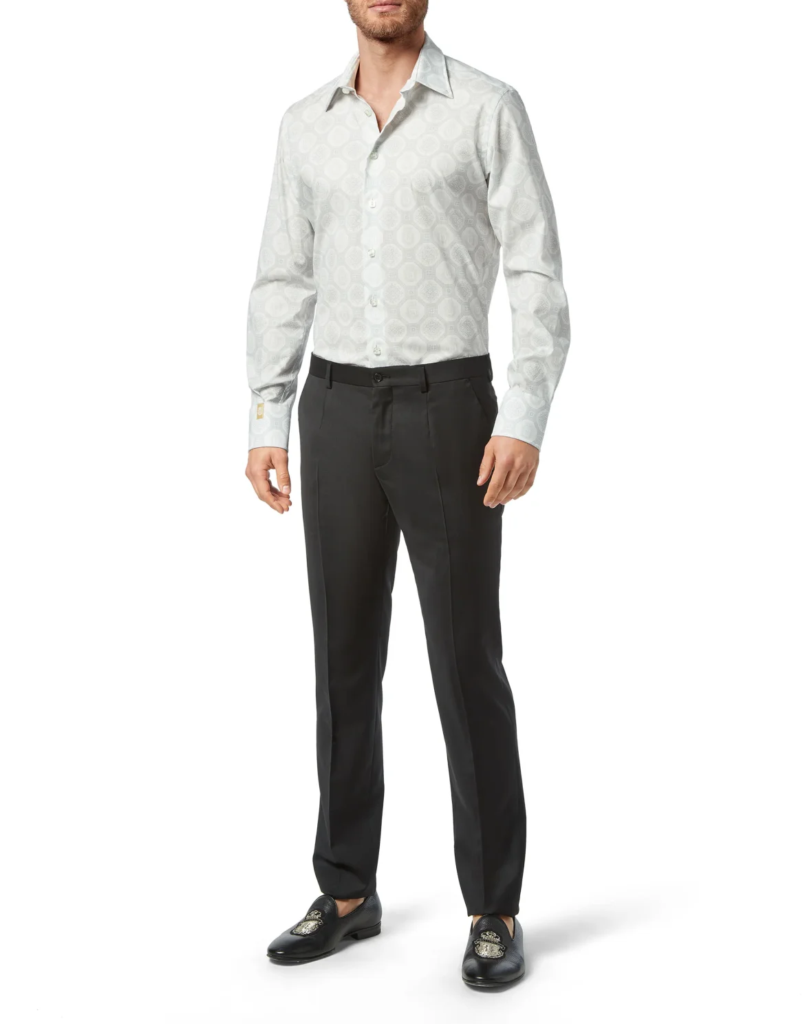 Shirt Silver Cut LS Paisley, цвет: Белый