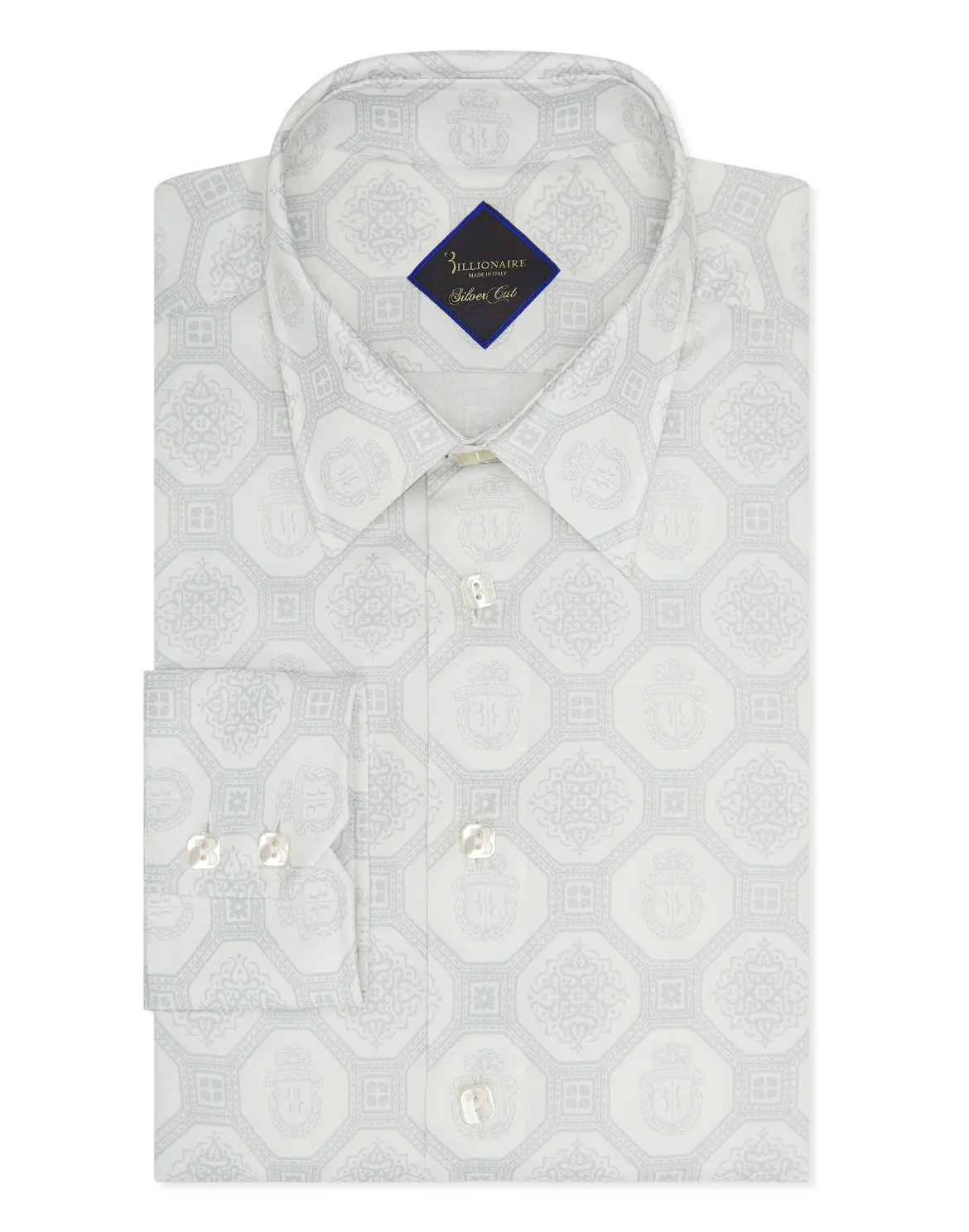 Shirt Silver Cut LS Paisley, цвет: Белый
