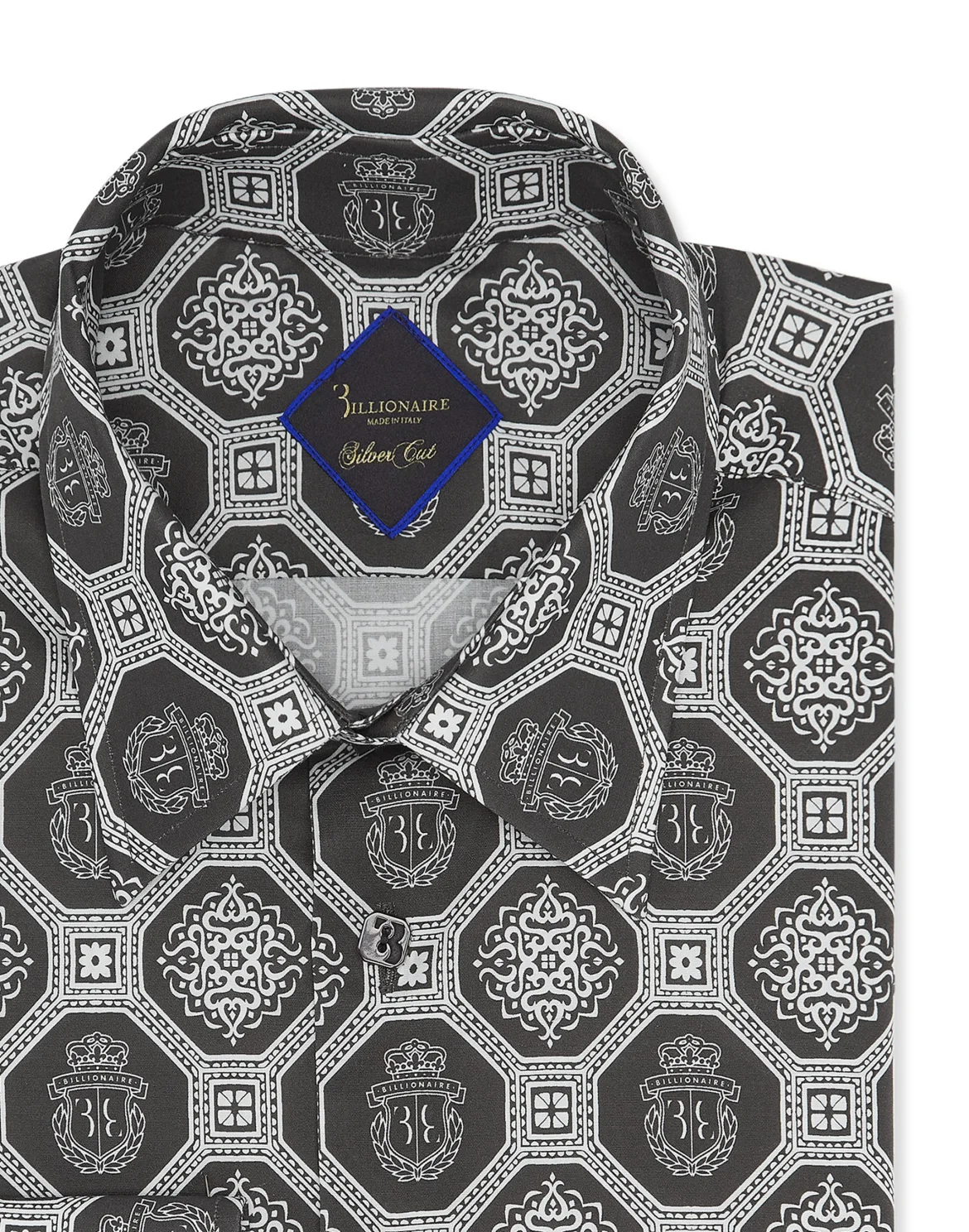 Shirt Silver Cut LS Paisley, цвет: Черный