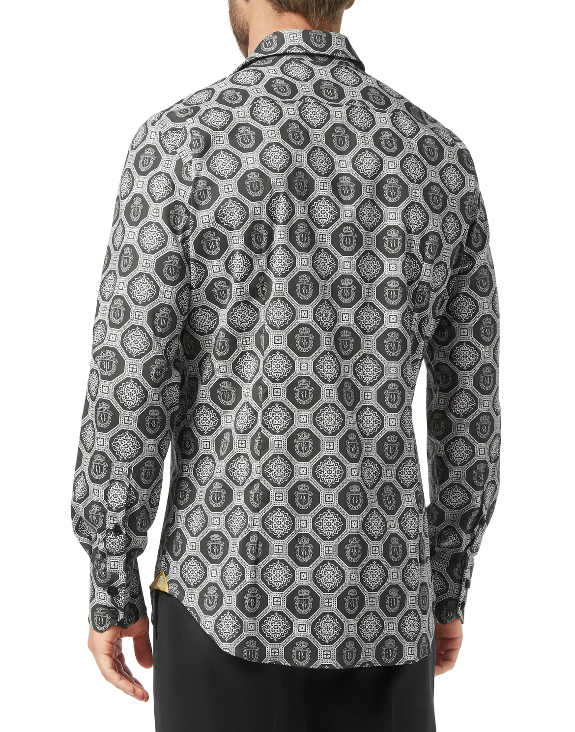 Shirt Silver Cut LS Paisley, цвет: Черный