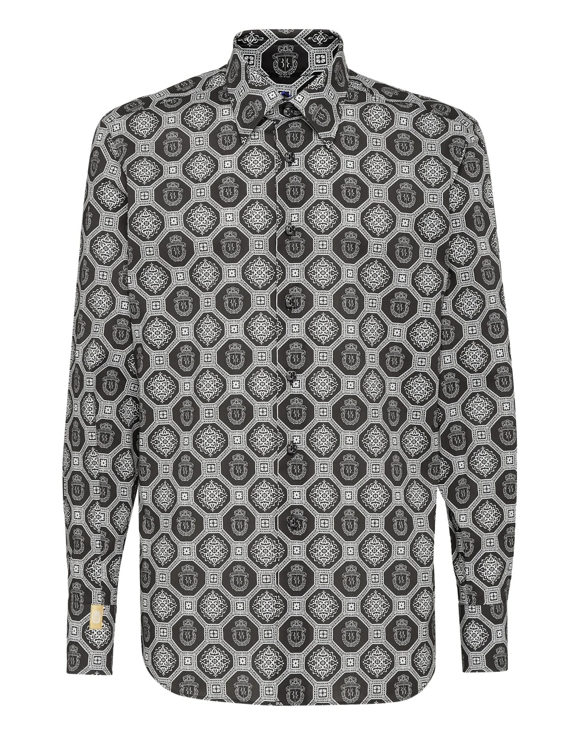 Shirt Silver Cut LS Paisley, цвет: Черный