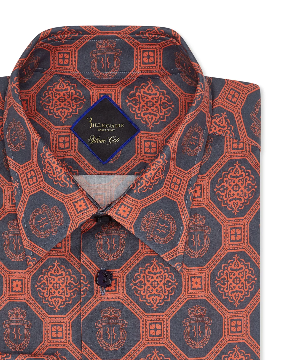 Shirt Silver Cut LS Paisley, цвет: Синий