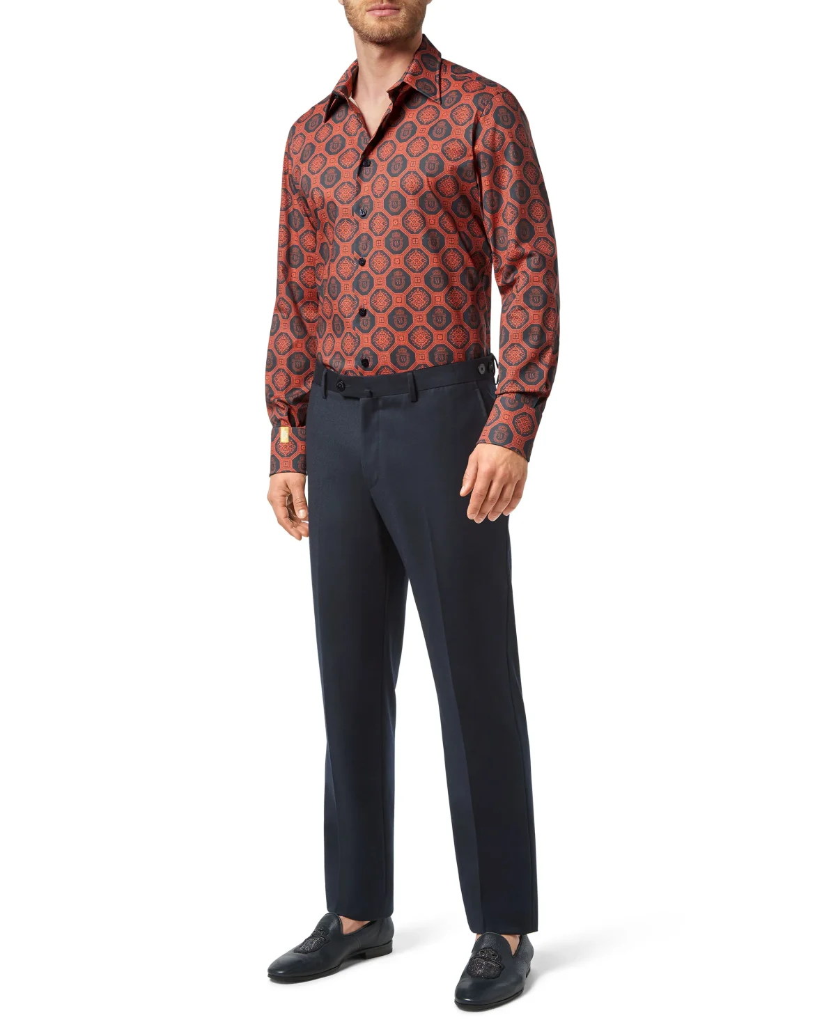 Shirt Silver Cut LS Paisley, цвет: Синий