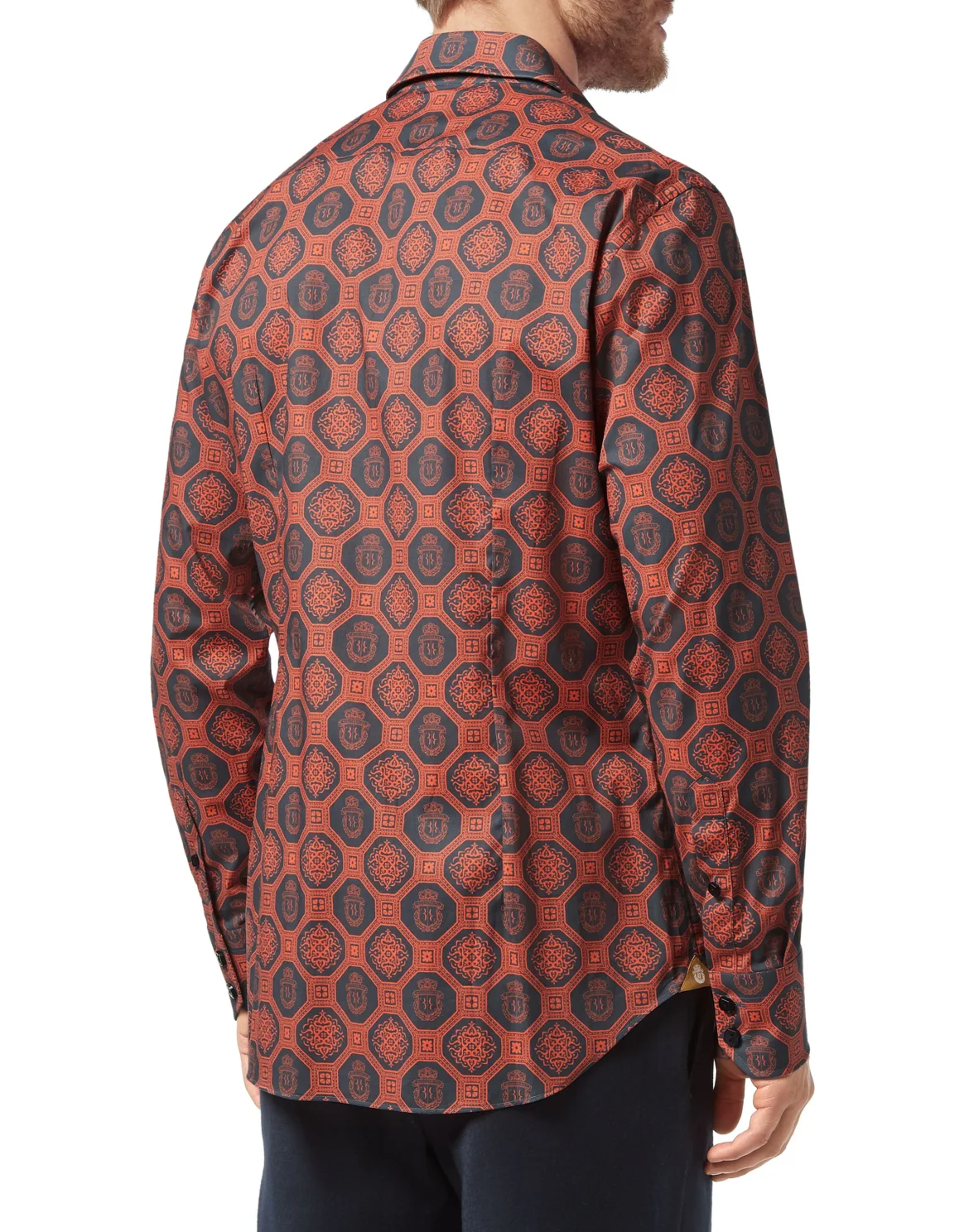 Shirt Silver Cut LS Paisley, цвет: Синий