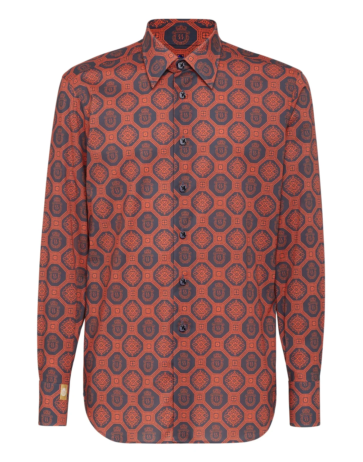 Shirt Silver Cut LS Paisley, цвет: Синий