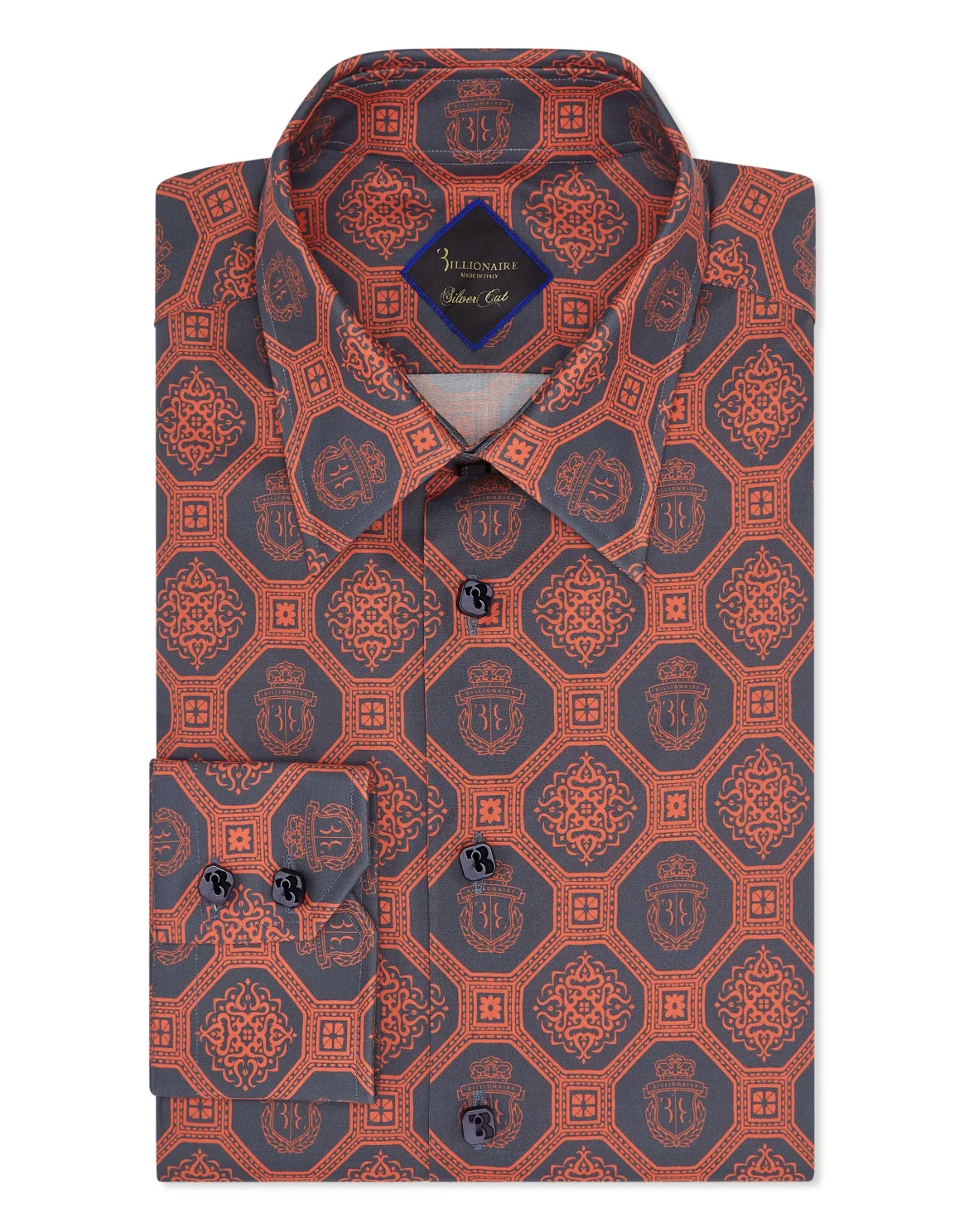 Shirt Silver Cut LS Paisley, цвет: Синий