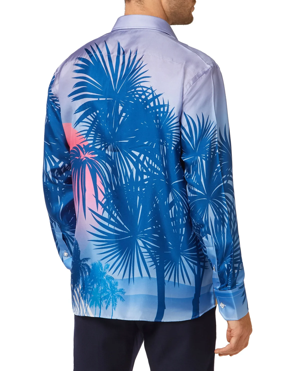 Silk Shirt Gold Cut LS Billionaire in the space, цвет: Мультиколор