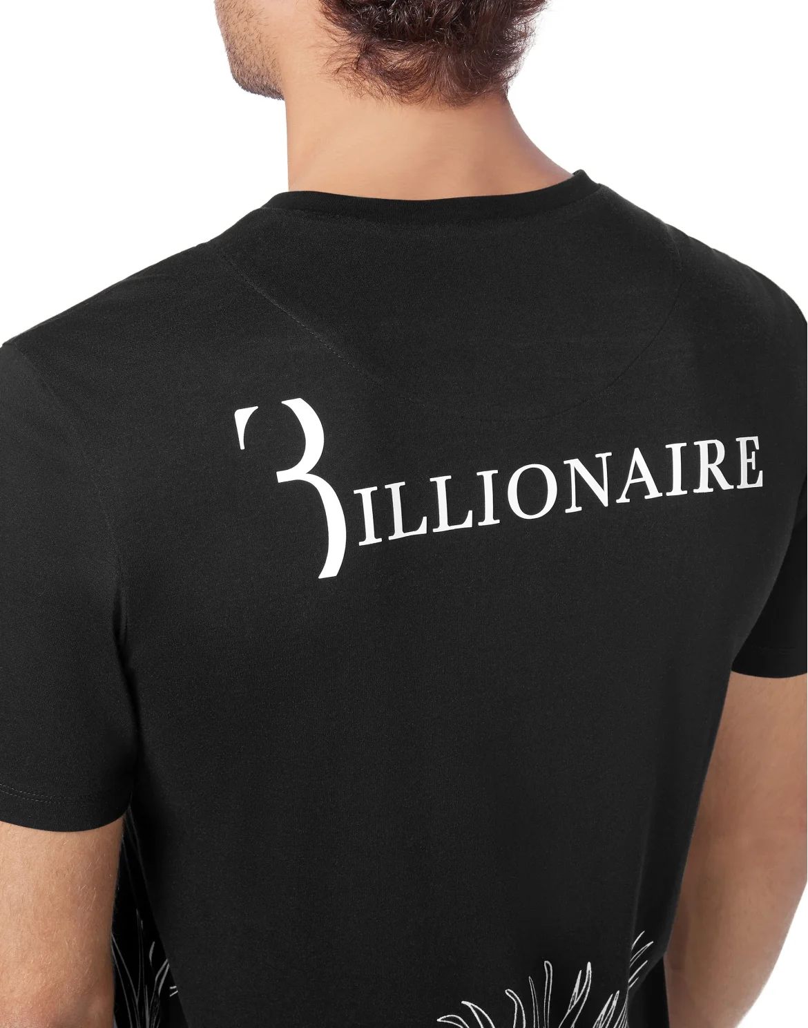 T-shirt Round Neck SS Billionaire in the space, цвет: Черный