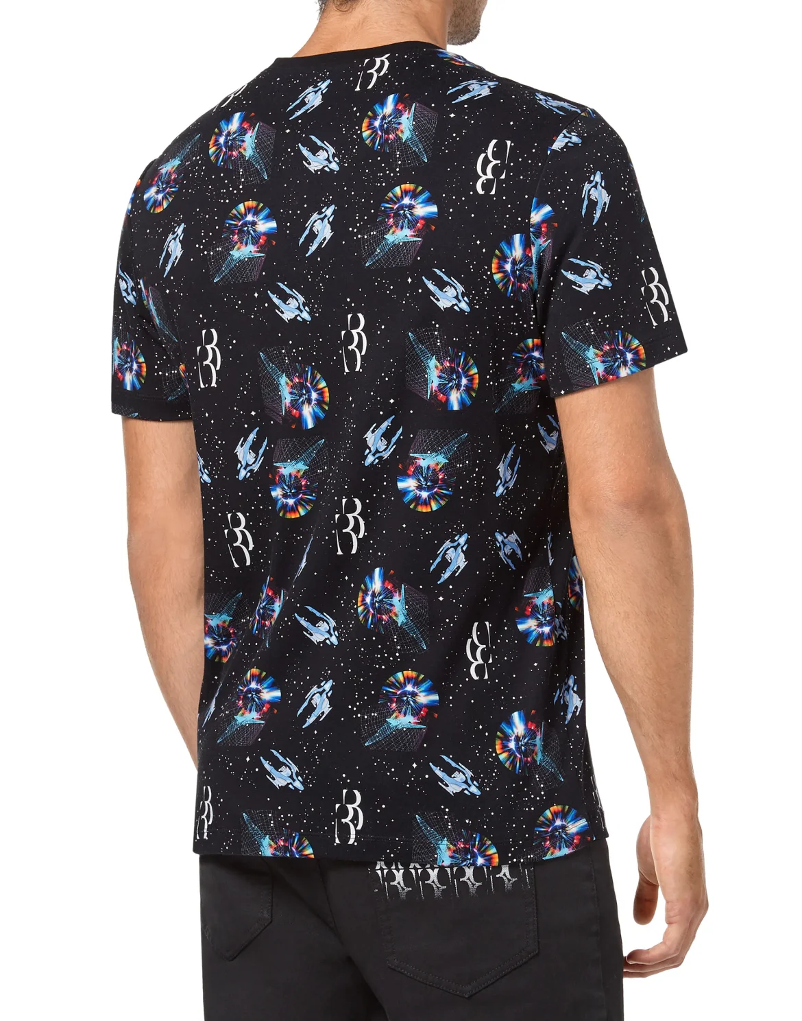 T-shirt Round Neck SS Billionaire in the space, цвет: Черный
