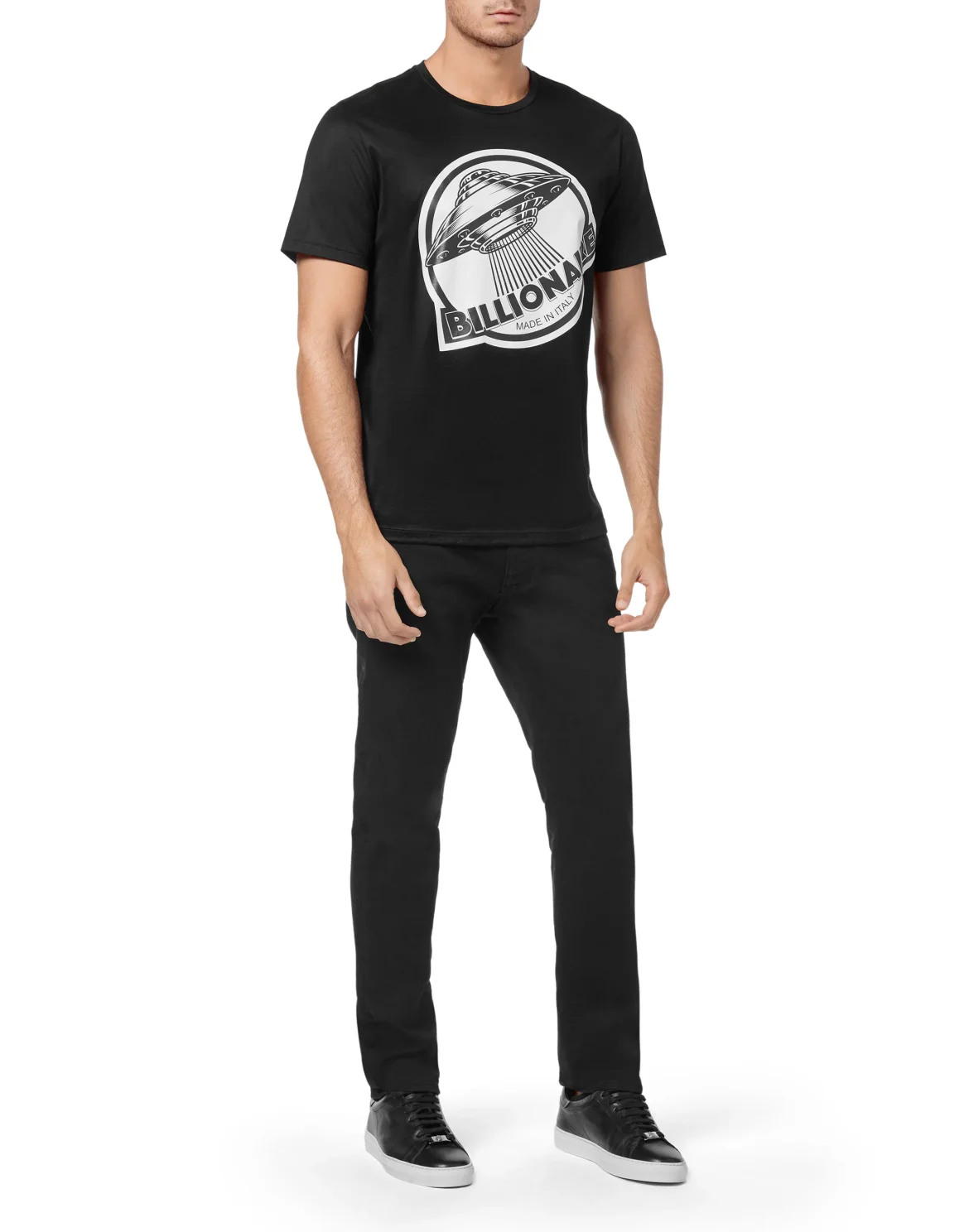 T-shirt Round Neck SS Billionaire in the space, цвет: Черный