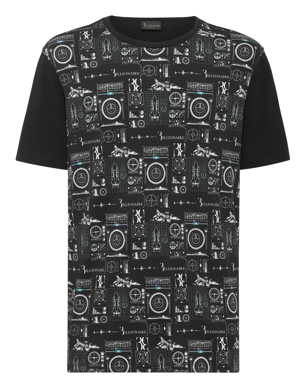 T-shirt Round Neck SS Billionaire in the space, цвет: Черный