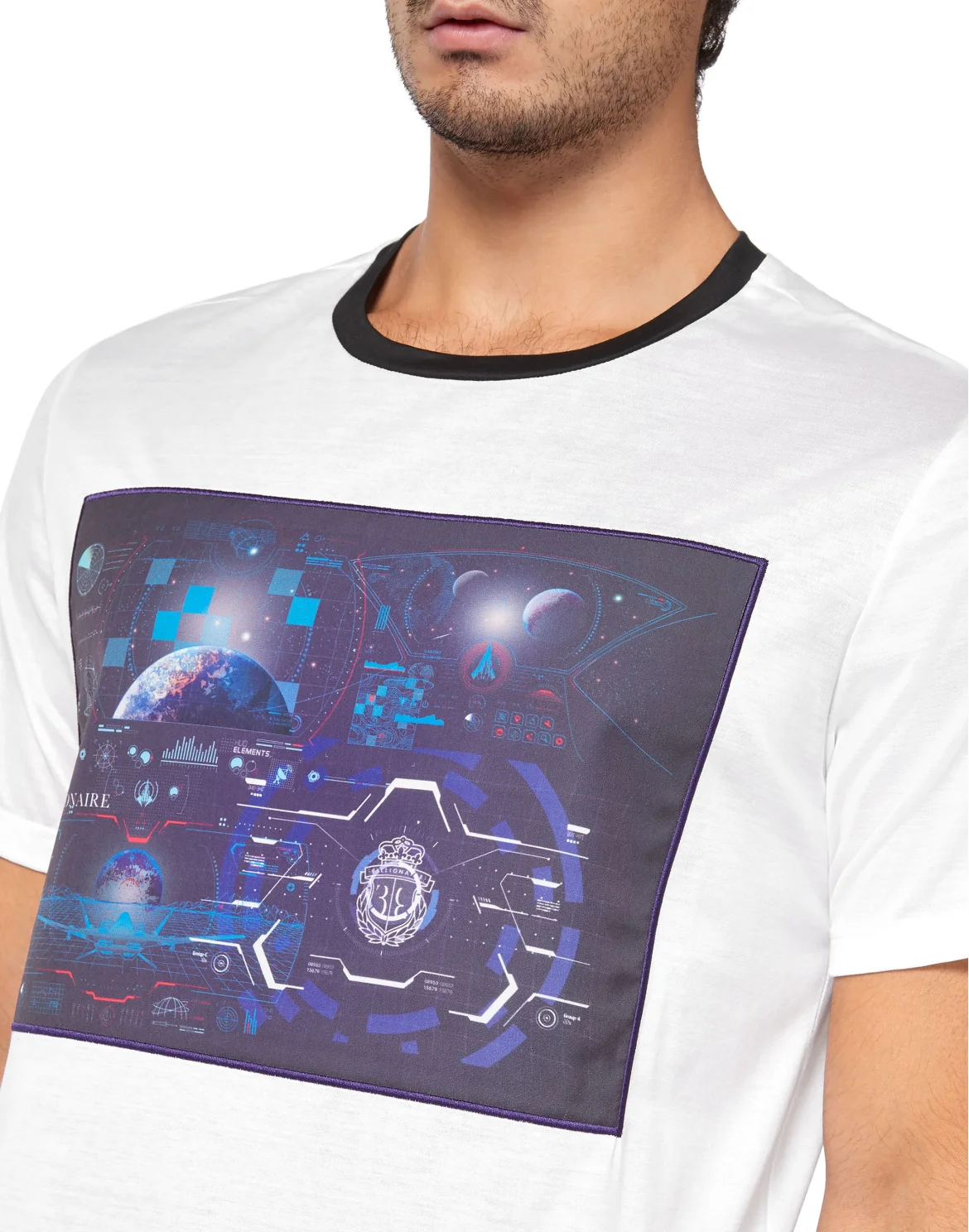 T-shirt Round Neck SS Billionaire in the space, цвет: Белый