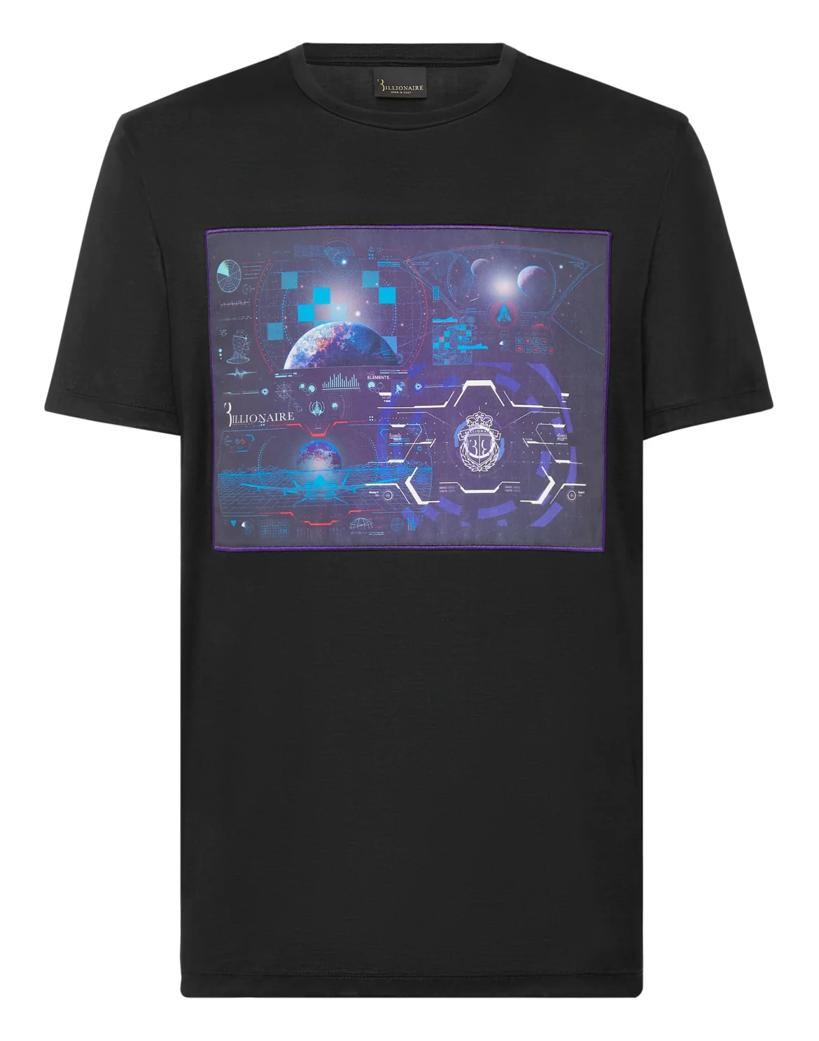 T-shirt Round Neck SS Billionaire in the space, цвет: Черный
