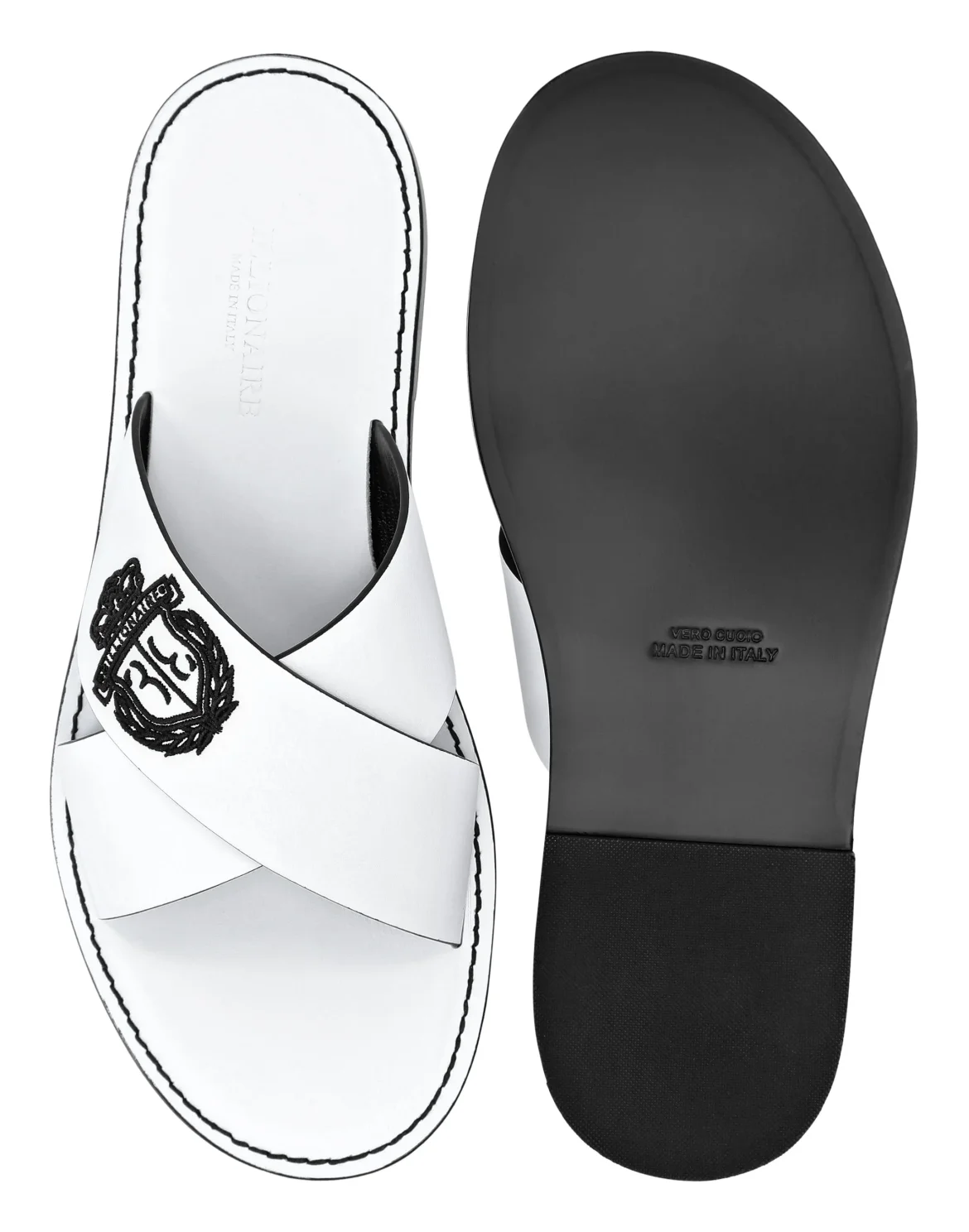 Leather Slipper Crest, цвет: Белый