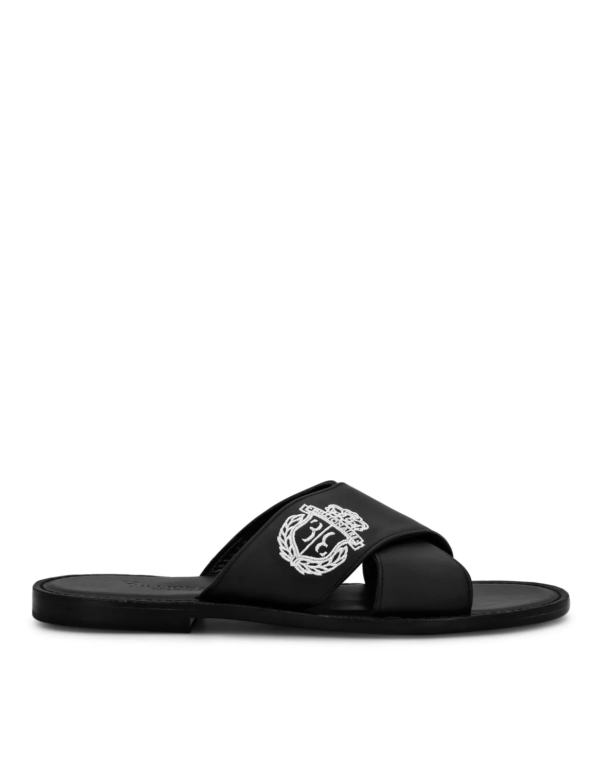 Leather Slipper Crest, цвет: Черный