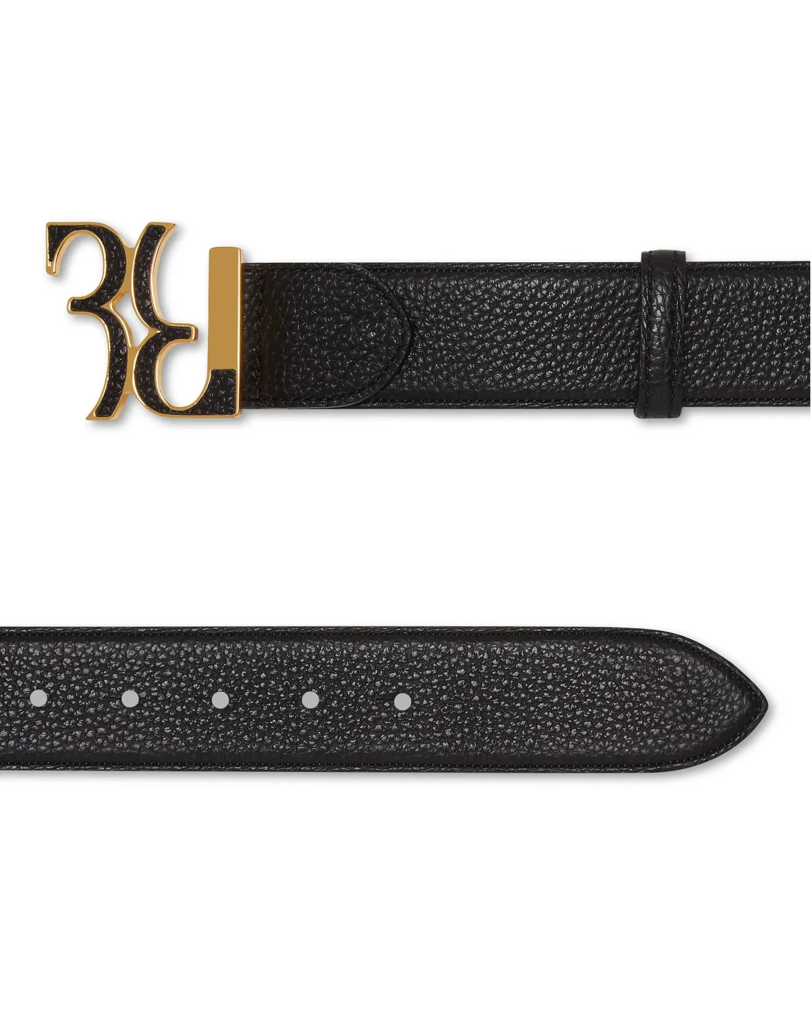 Deer Leather Belt, цвет: Черный
