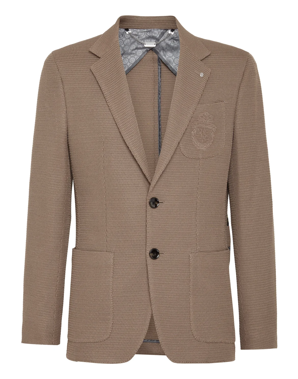 Circular Knitting Blazer, цвет: Бежевый