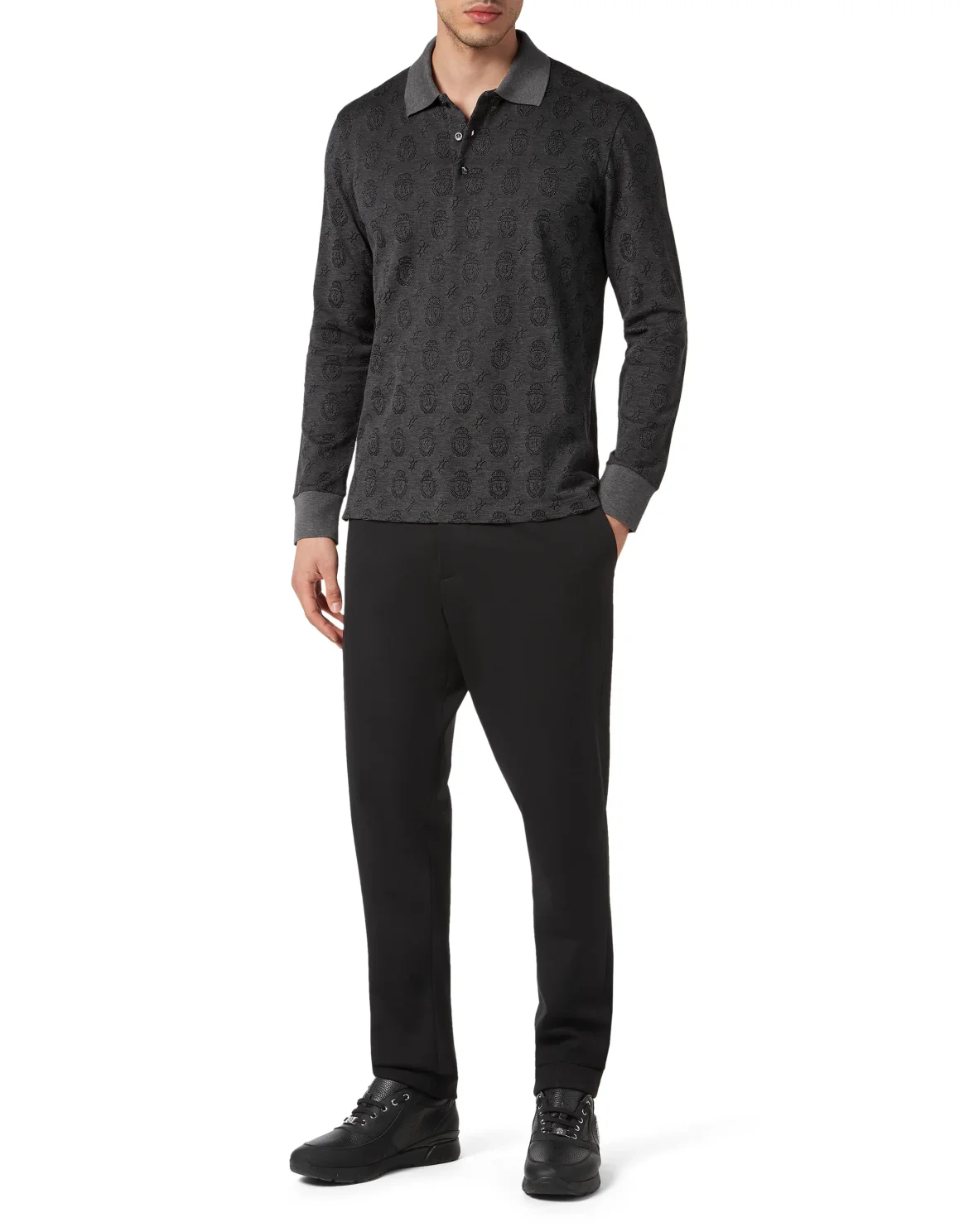 Polo shirt LS, цвет: Серый