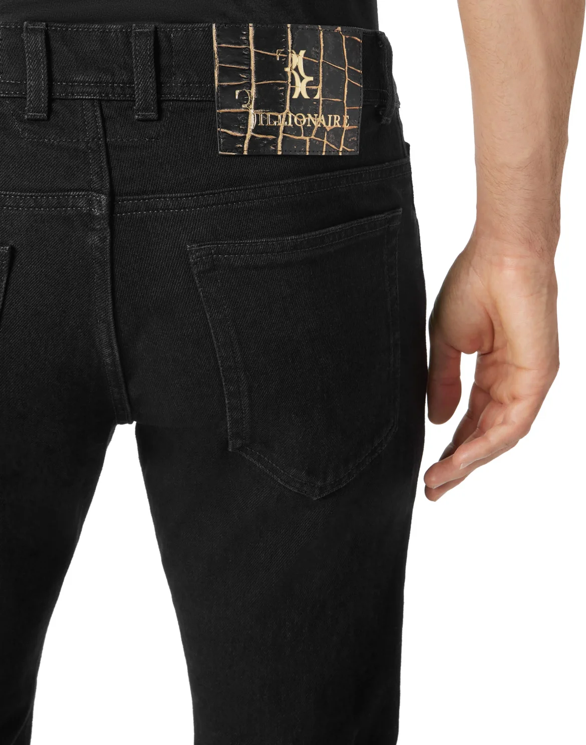 Denim Trousers Super Straight Cut, цвет: Черный