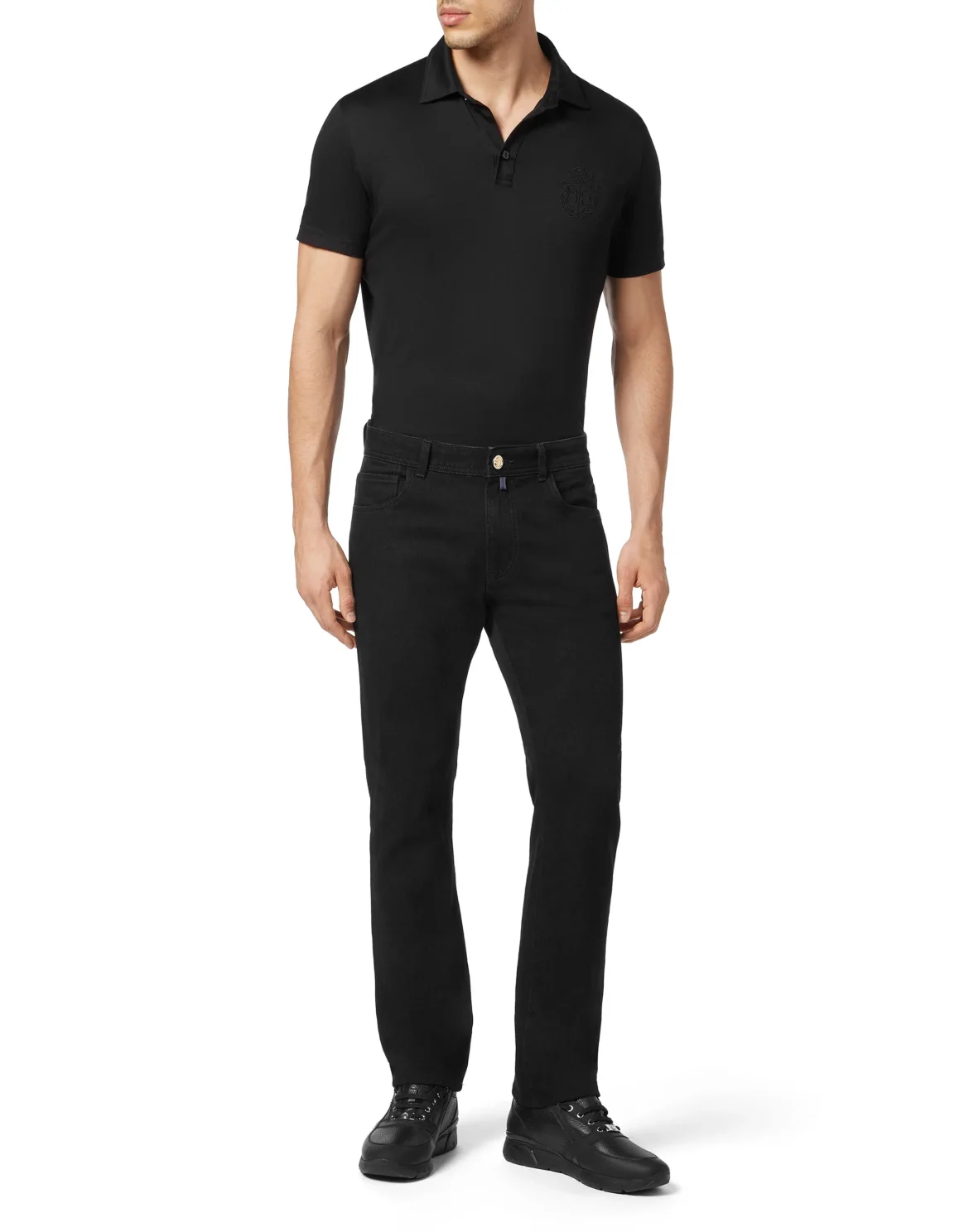 Denim Trousers Super Straight Cut, цвет: Черный