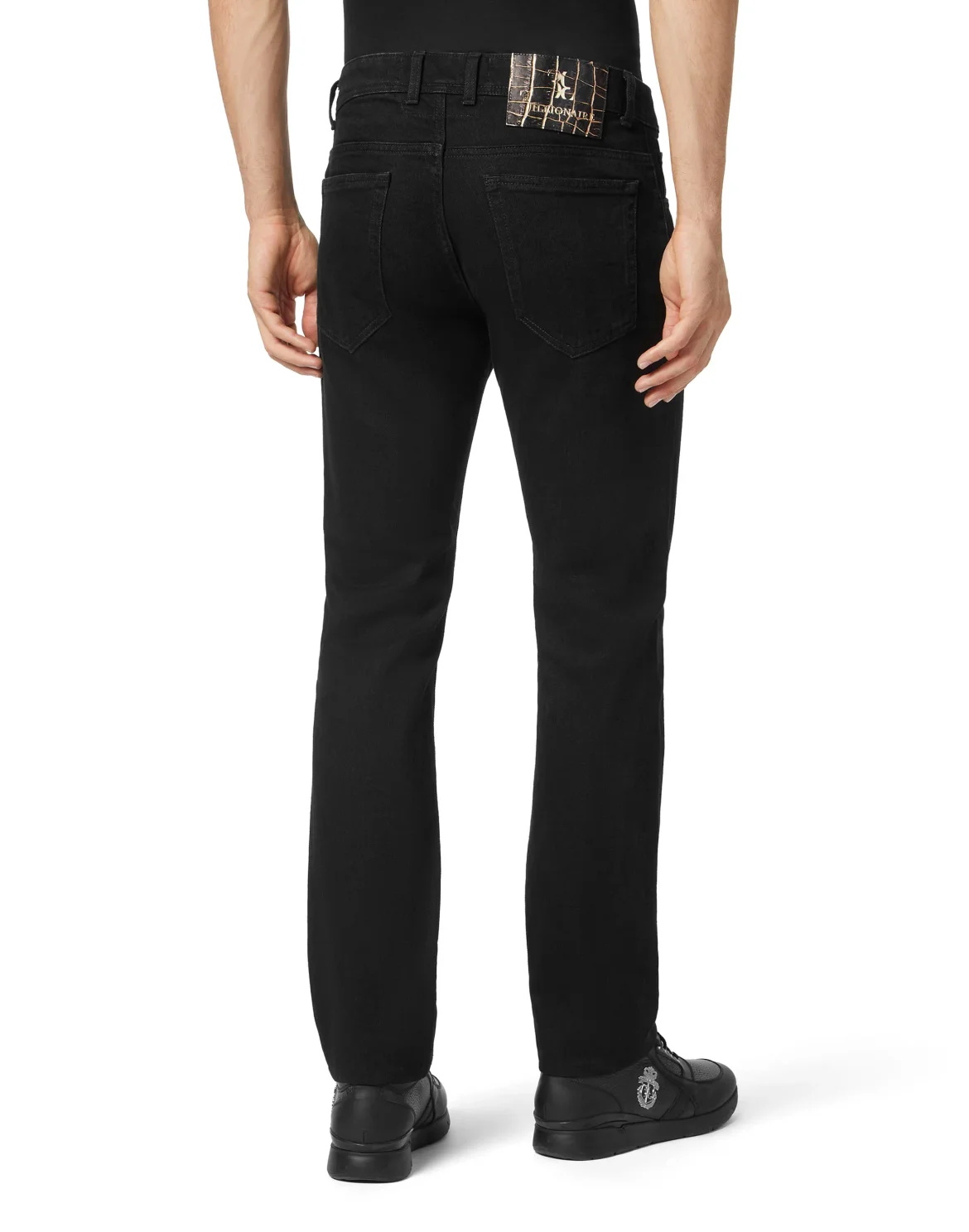 Denim Trousers Super Straight Cut, цвет: Черный
