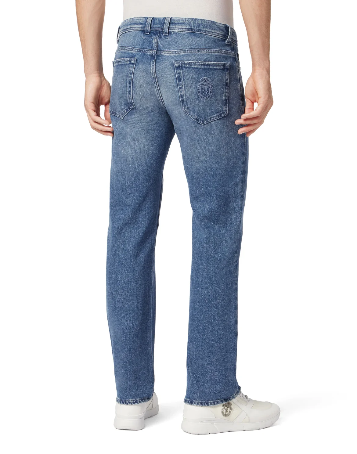 Denim Trousers Regular fit, цвет: Синий