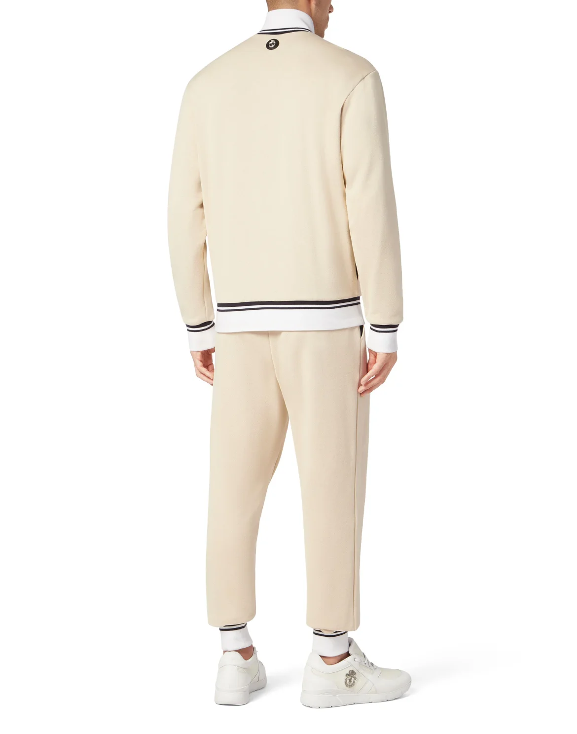 Fleece and Mix Silk Jogging Tracksuit: Top/Trousers, цвет: Бежевый