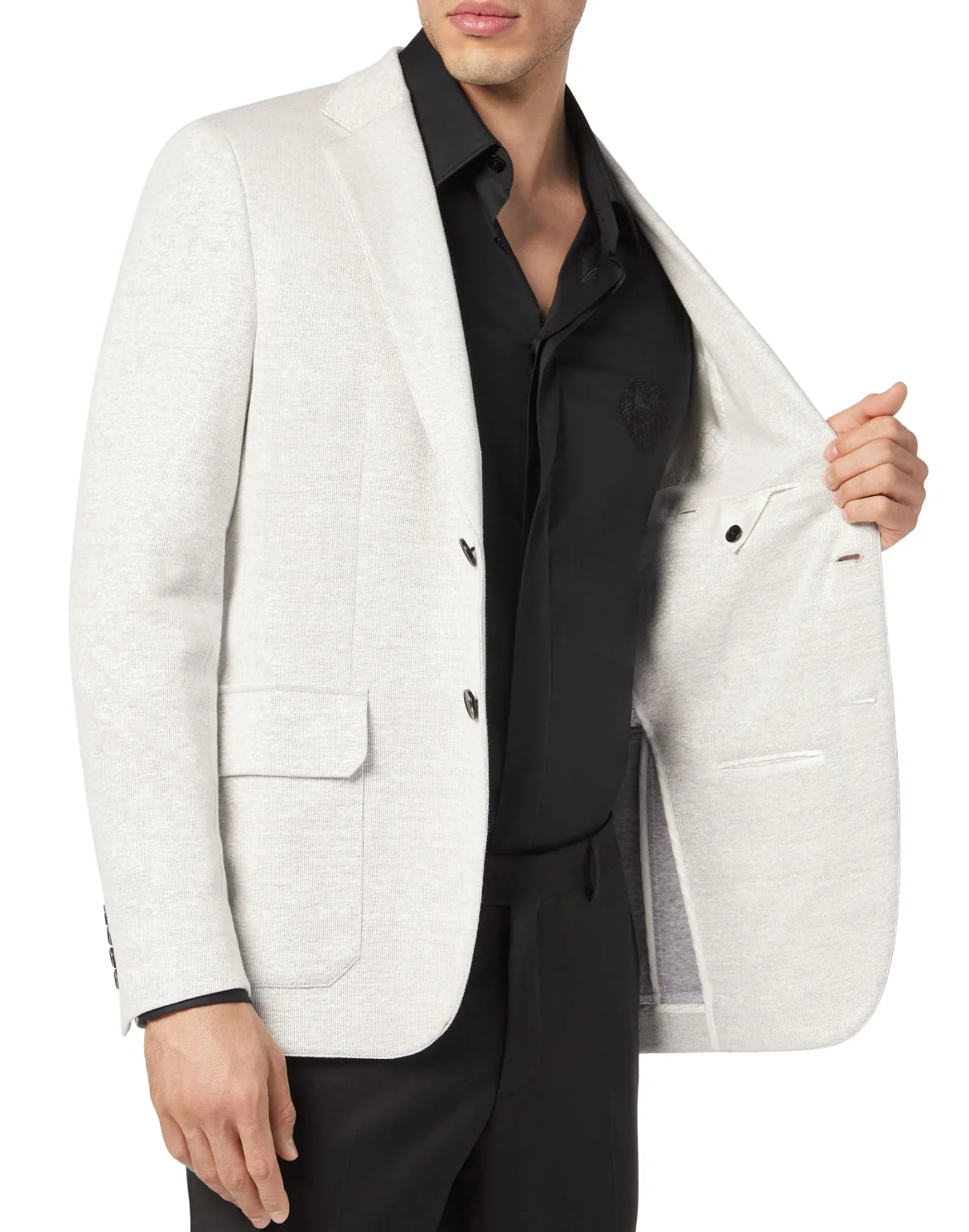 Linen Cotton Blazer, цвет: Серый