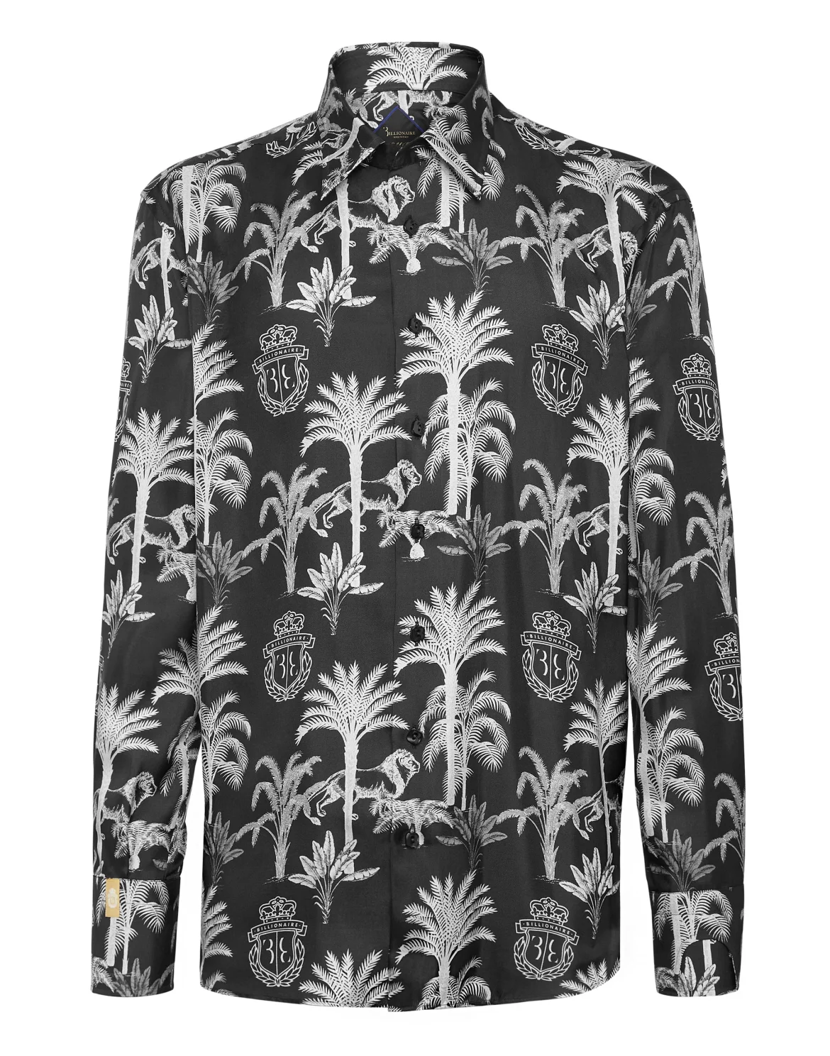Silk Shirt Regular Fit, цвет: Черный
