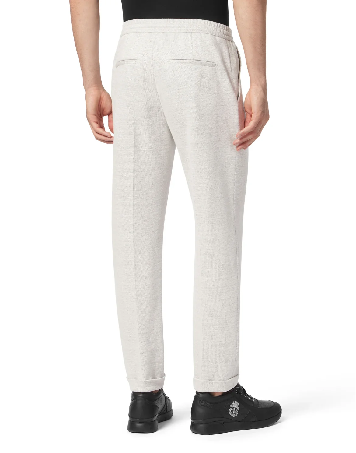 Linen Cotton Jogging Trousers, цвет: Серый