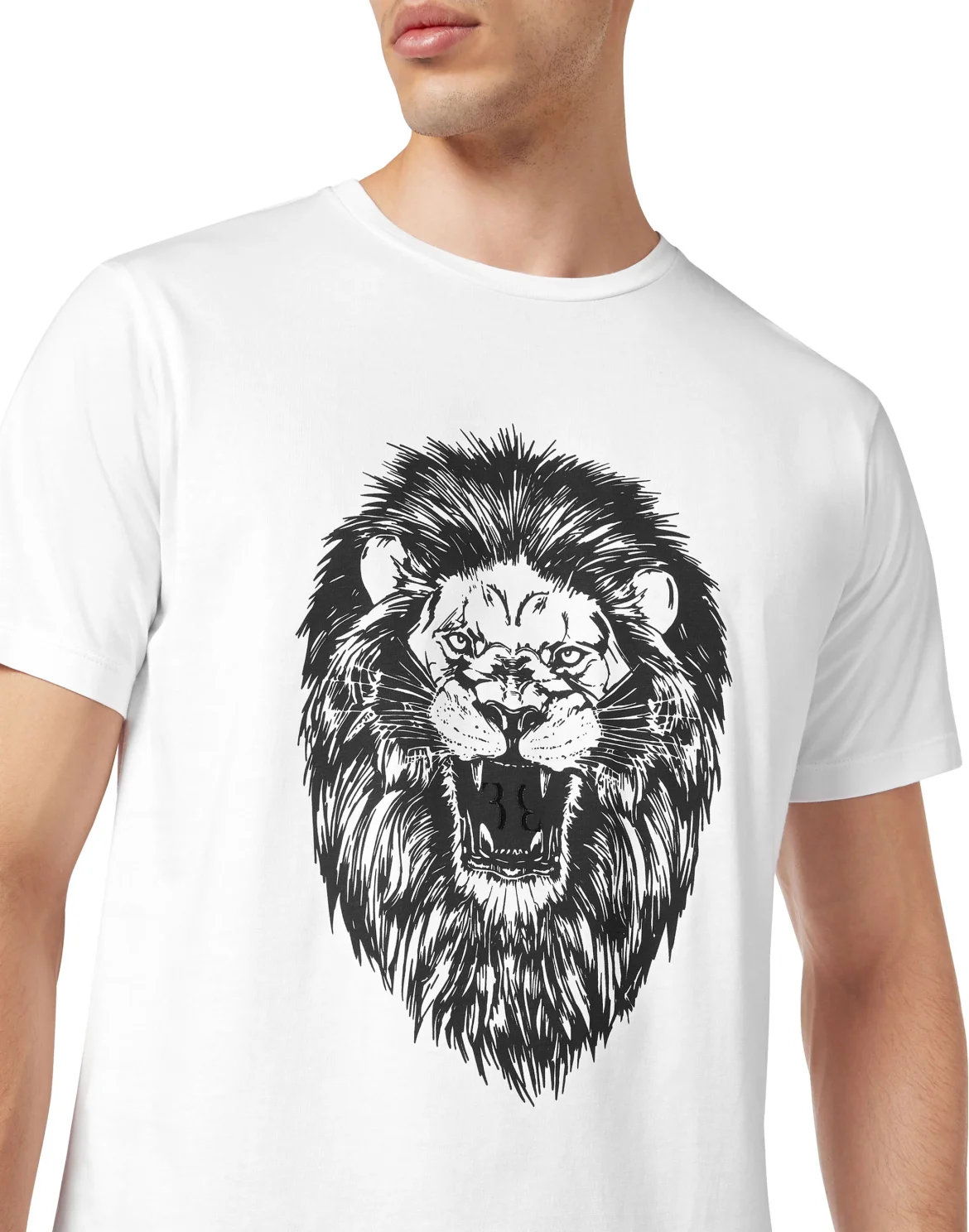 T-shirt Round Neck SS Lion, цвет: Белый
