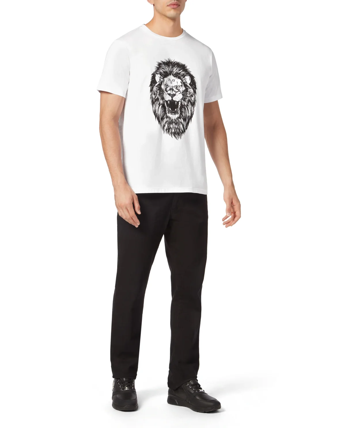 T-shirt Round Neck SS Lion, цвет: Белый