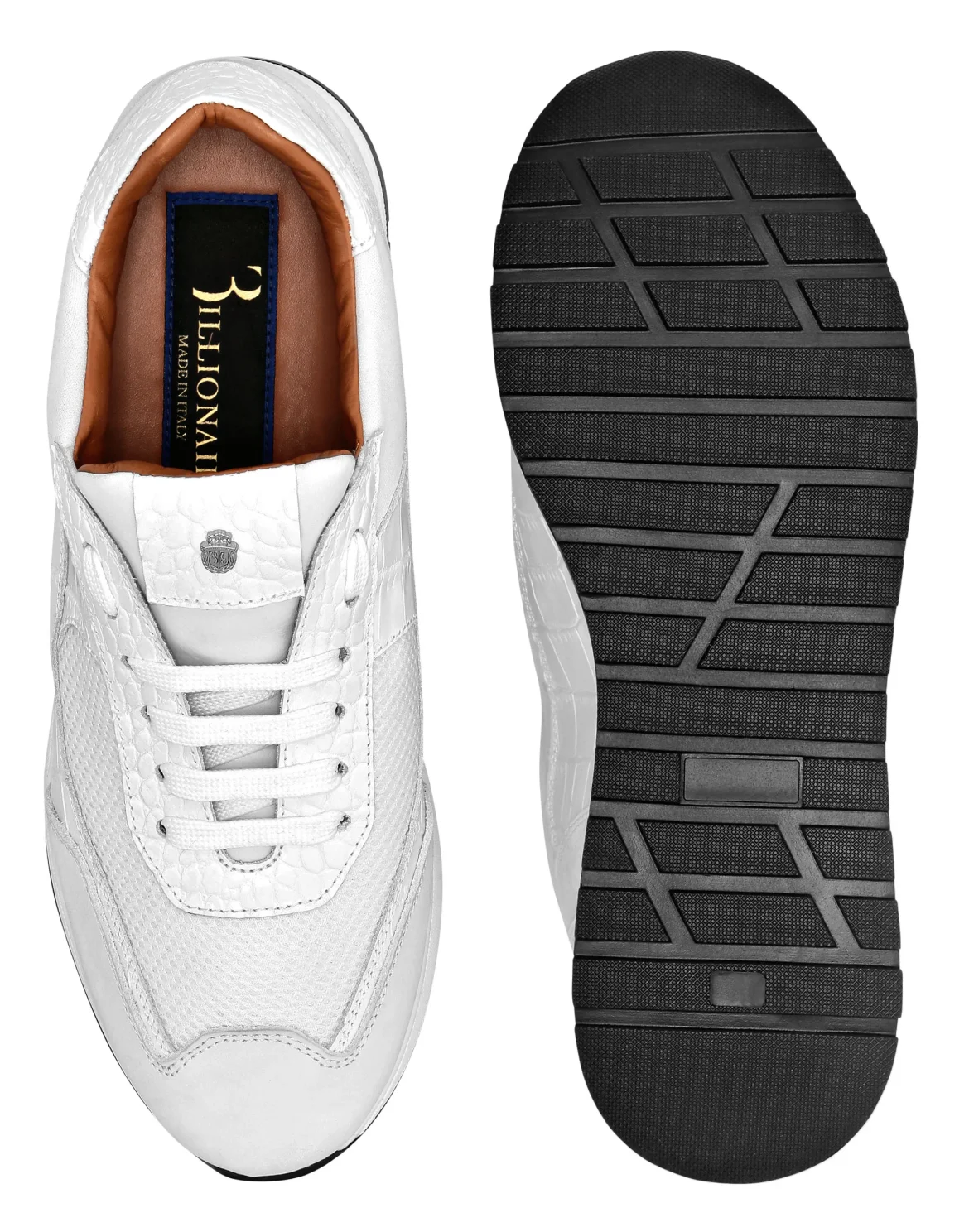 Mix Leather Runner, цвет: Белый