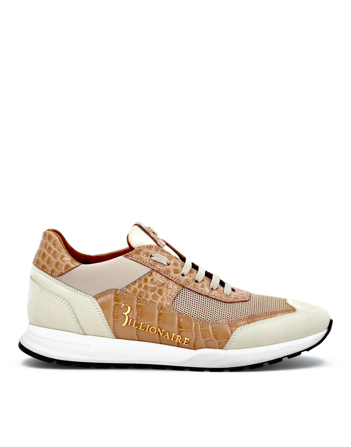Mix Leather Runner, цвет: Бежевый
