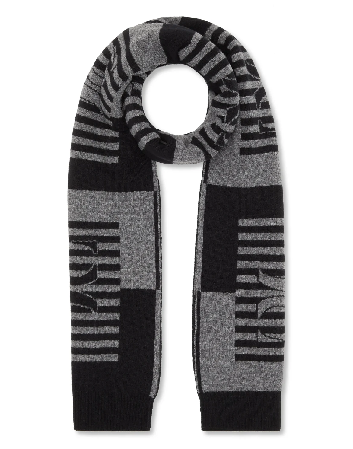 Wool Long Scarf, цвет: Черный