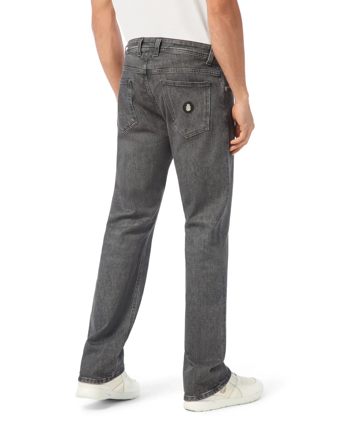 Denim Regular Fit Trousers, цвет: Синий