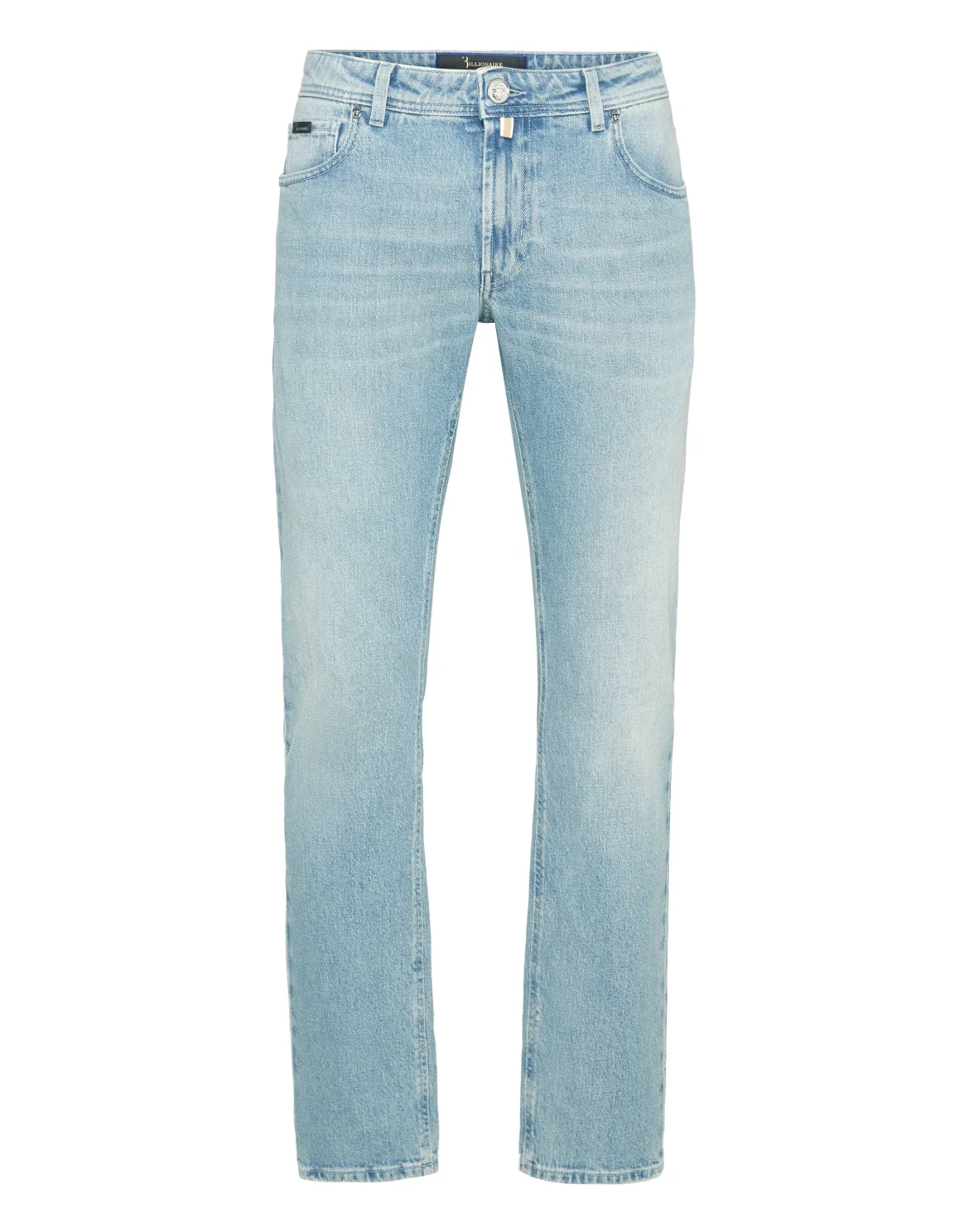 Denim Super Straight Cut Trousers, цвет: Синий