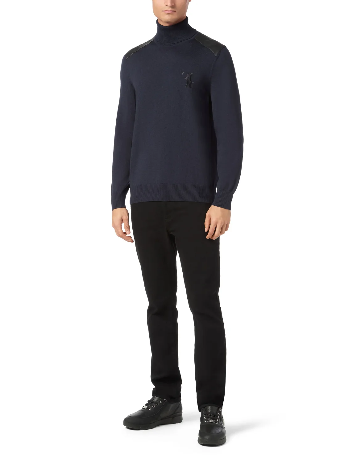 Silk/Wool Turtle Neck LS, цвет: Синий