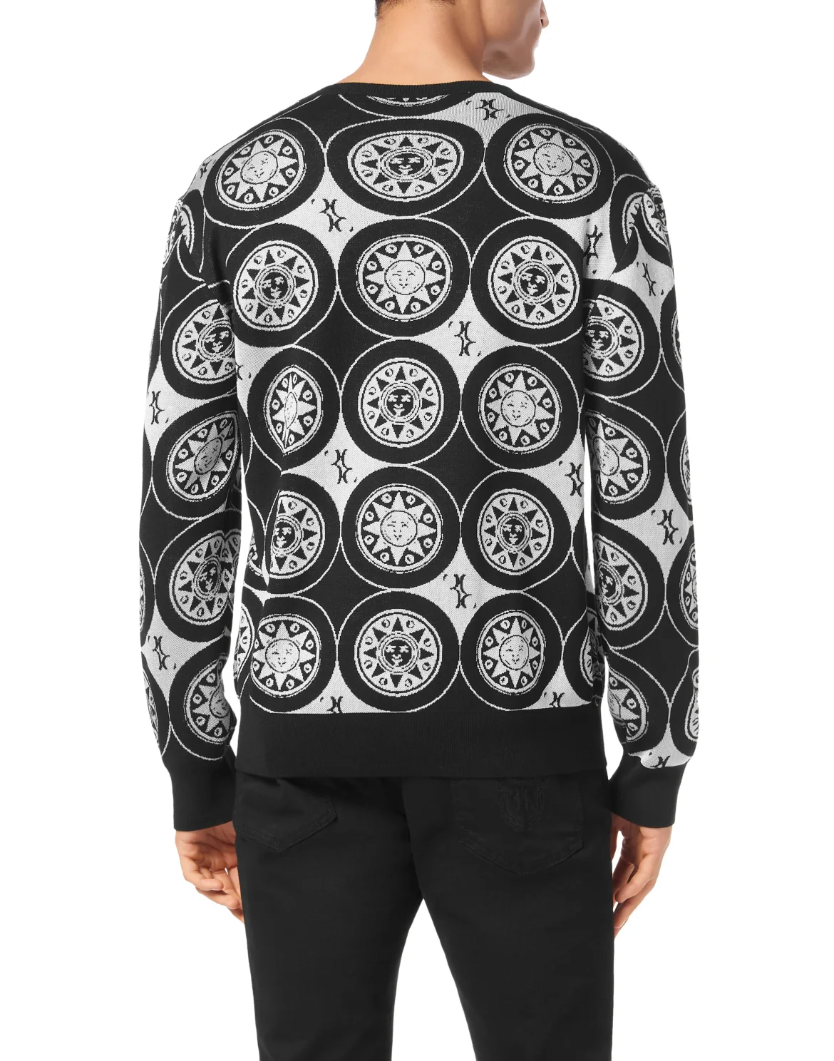 Knitted Pullover Round Neck LS, цвет: Серый