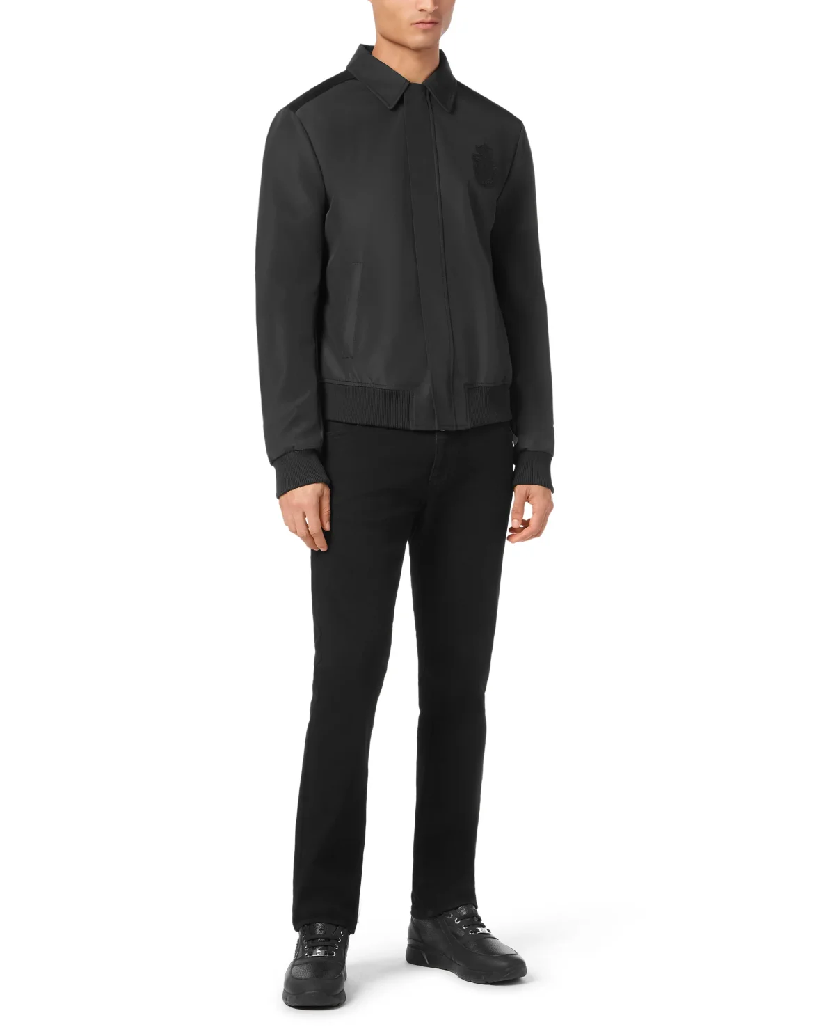 Cotton Bomber LS, цвет: Черный
