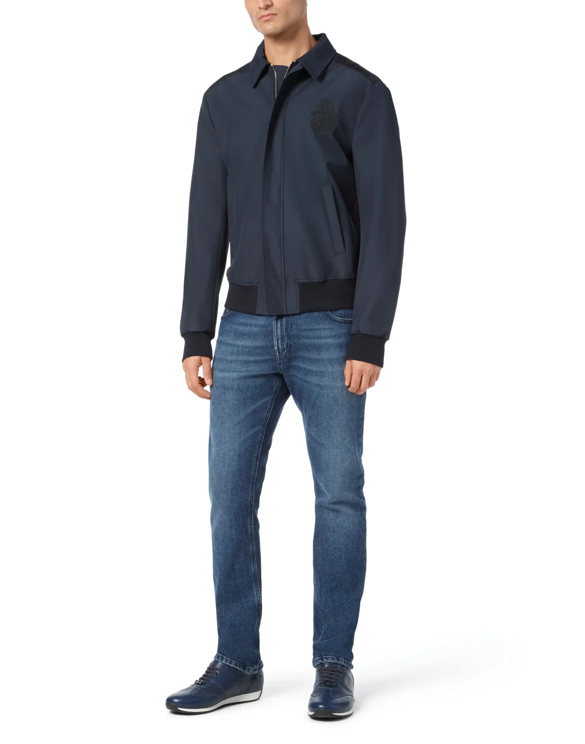 Cotton Bomber LS, цвет: Синий