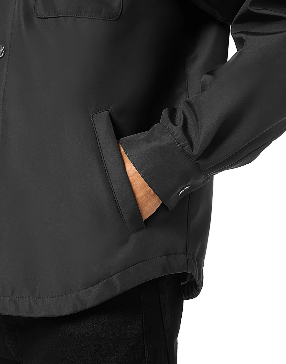 Nylon Jacket LS, цвет: Черный